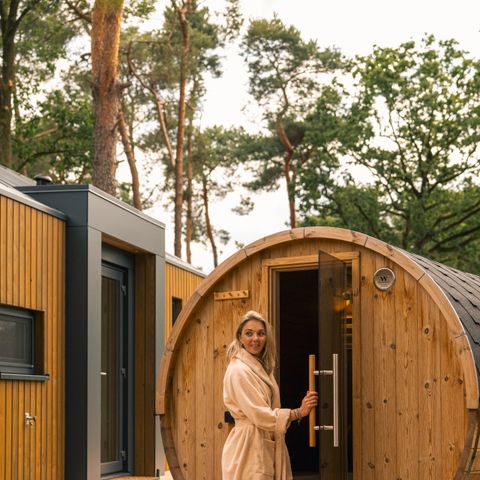 LODGE 6 personen - Boslodge met hottub & sauna