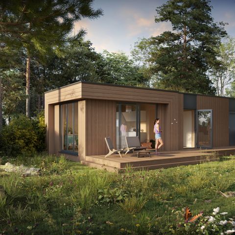 Lodge 2 personen - Spa met hottub & interne sauna