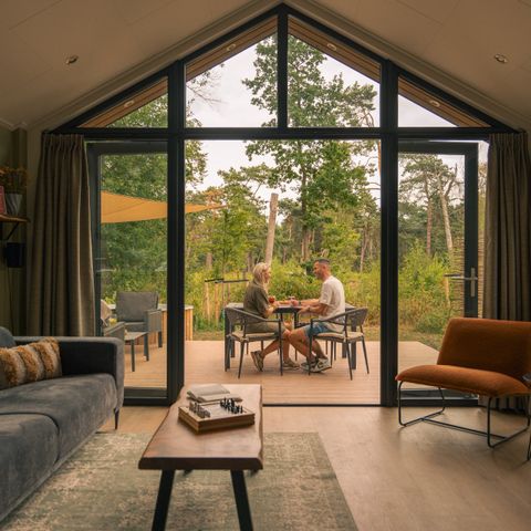 LODGE 2 personen - Boslodge met hottub & sauna