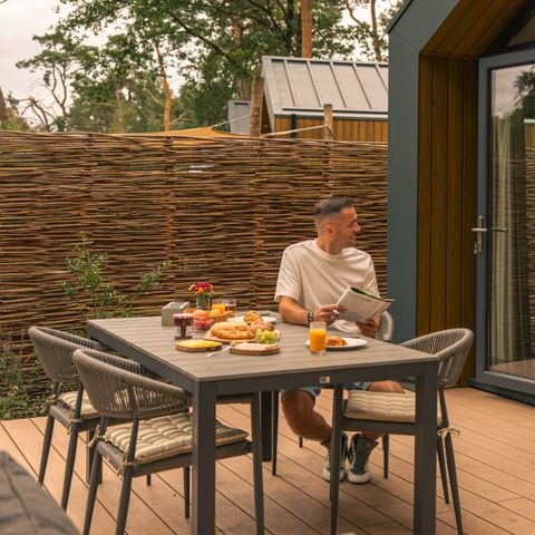 LODGE 4 personen - Boslodge met hottub & sauna