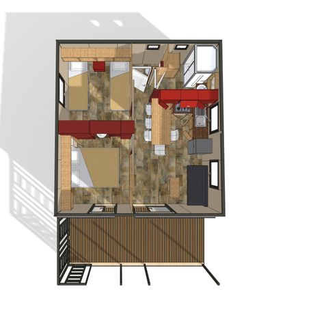 Chalet 6 personen - Superieur 2 slaapkamers