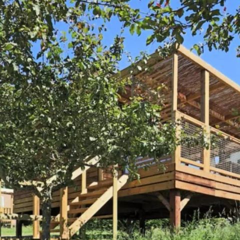 Stacaravan 5 personen - Cottage Séouvo 3 Kamers 5 Personen Airconditioning + TV + Jacuzzi