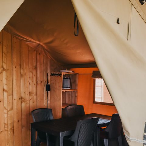 Safaritent 4 personen - incl. sanitair BOS