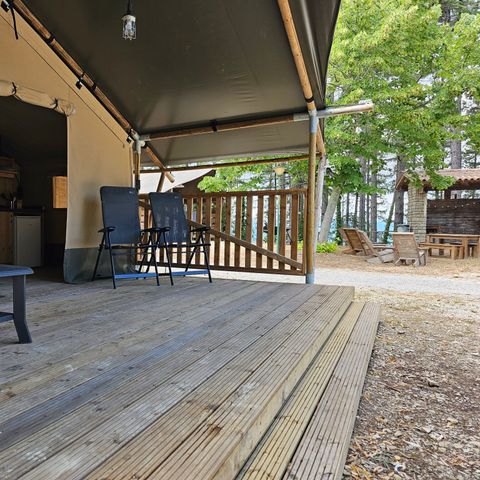 Safaritent 6 personen - incl. sanitair