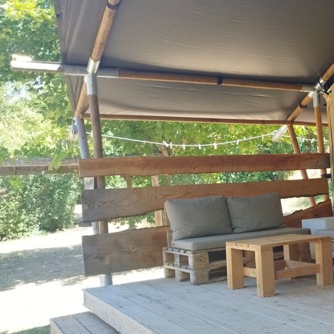Safaritent 4 personen - incl. sanitair