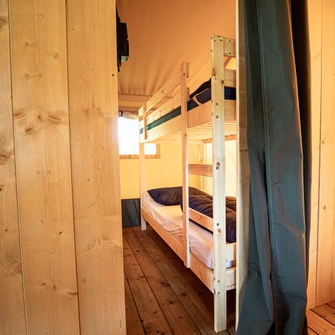 Safaritent 4 personen - met privé sanitair unit