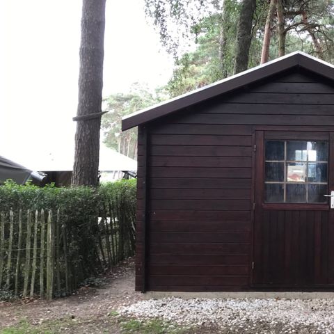 Safaritent 4 personen - met privé sanitair unit