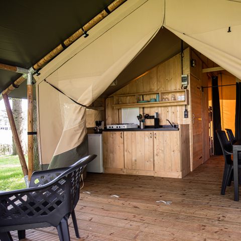 Safaritent 4 personen - Lake incl. sanitair