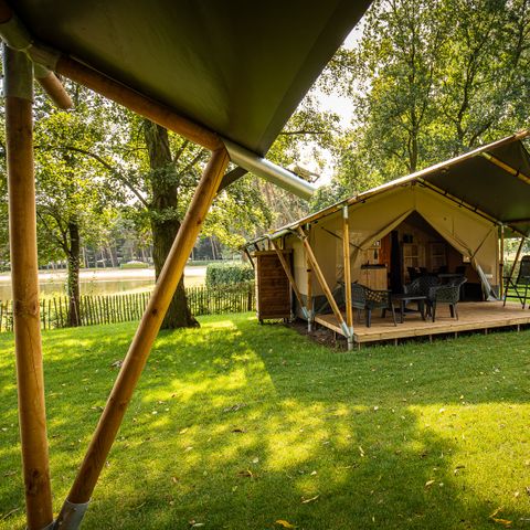 Safaritent 4 personen - Lake incl. sanitair
