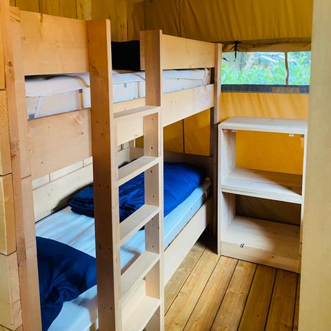 Safaritent 6 personen - incl. sanitair