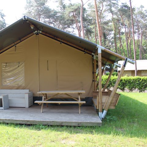Safaritent 6 personen - incl. sanitair