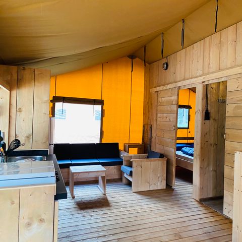 Safaritent 5 personen - incl. sanitair