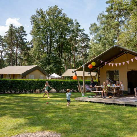 Safaritent 6 personen - incl. sanitair