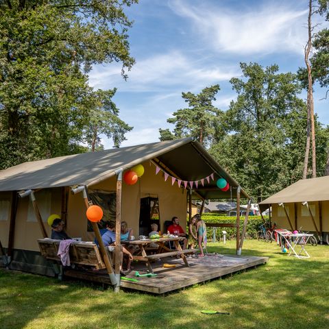 Safaritent 6 personen - incl. sanitair