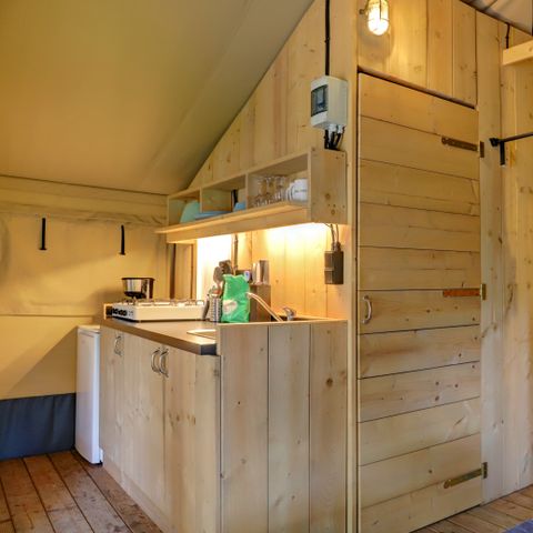 Safaritent 4 personen - incl. sanitair