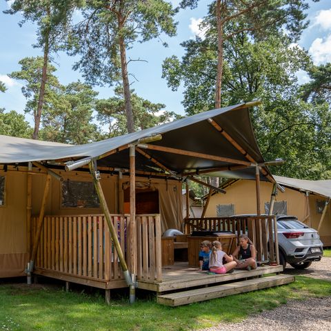 Safaritent 5 personen - incl. sanitair