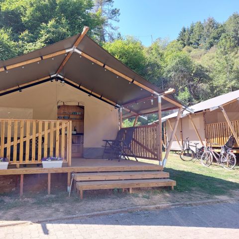 Safaritent 4 personen - met sanitair