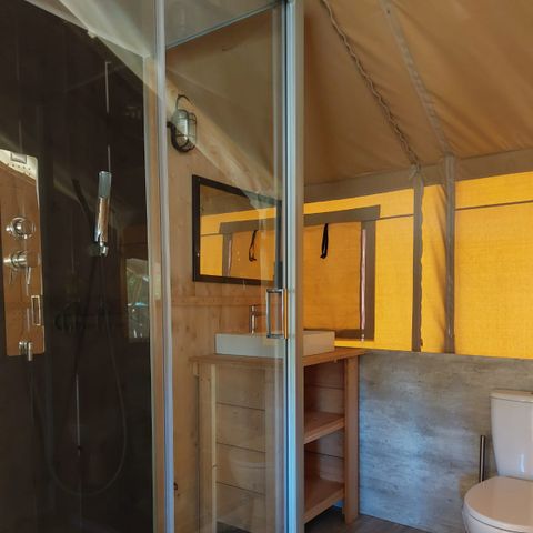 Safaritent 4 personen - incl. sanitair