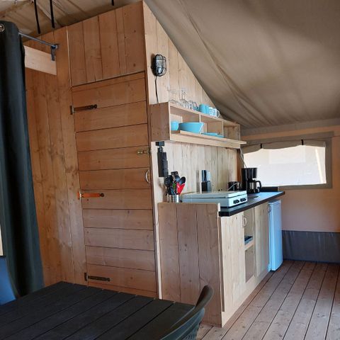 Safaritent 4 personen - incl. sanitair