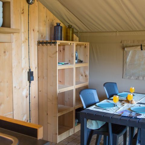 Safaritent 4 personen - incl. sanitair