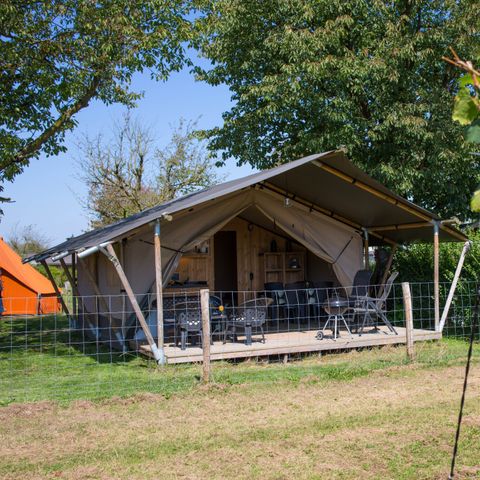 Safaritent 4 personen - incl. sanitair