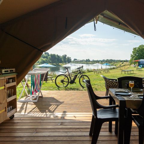 Safaritent 6 personen - Premium Maaszicht