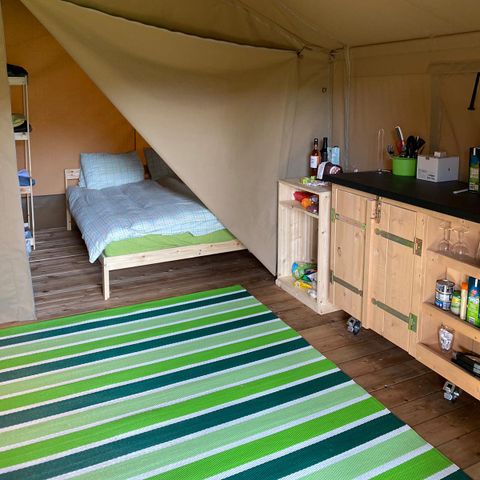 Safaritent 6 personen - incl. privé sanitair unit