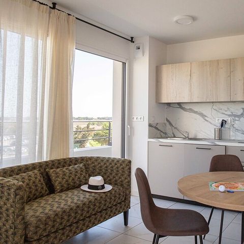Appartement 4 personen - 2 slaapkamers - Balkon - Uitzicht op de bergen en de golfbaan