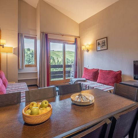Appartement 8 personen - 2 slaapkamers - 1 slaapgedeelte - Uitzicht op de bergen