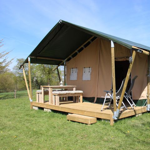 Safaritent 6 personen - met privé toilet