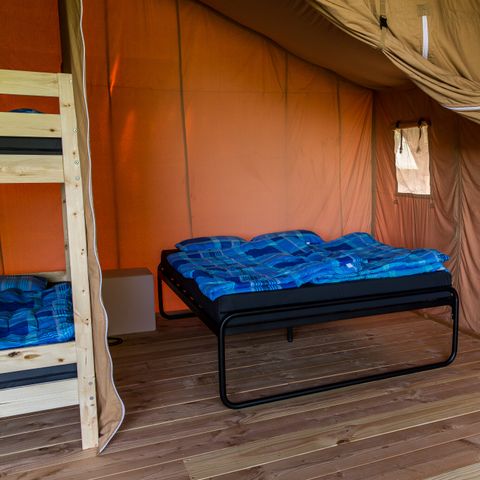 Safaritent 6 personen - incl. privé sanitair