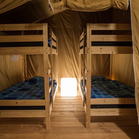 Safaritent 6 personen - incl. privé sanitair