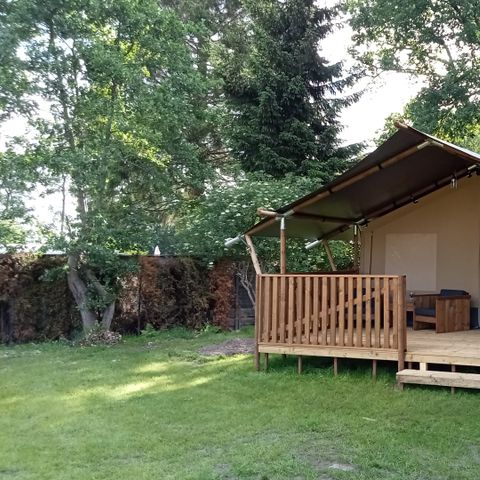 Safaritent 6 personen - incl. sanitair