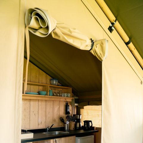 Safaritent 4 personen - incl. sanitair
