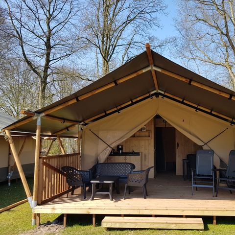 Safaritent 4 personen - incl. sanitair