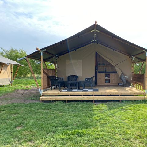 Safaritent 4 personen - incl. sanitair