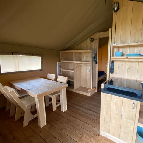 Safaritent 4 personen - incl. sanitair
