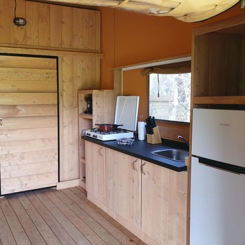 Safaritent 6 personen - incl. sanitair