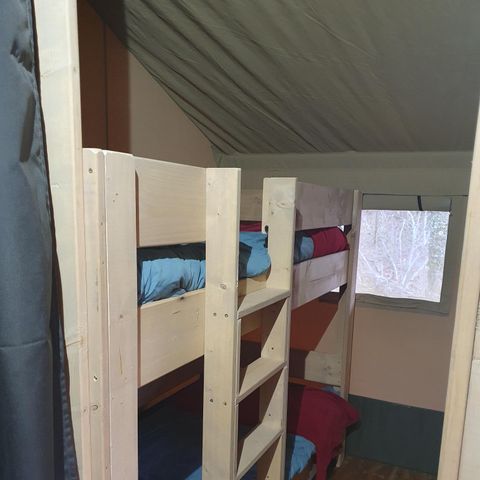 Safaritent 4 personen - incl. sanitair