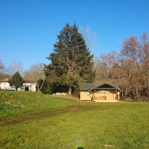 Safaritent 6 personen - incl. sanitair