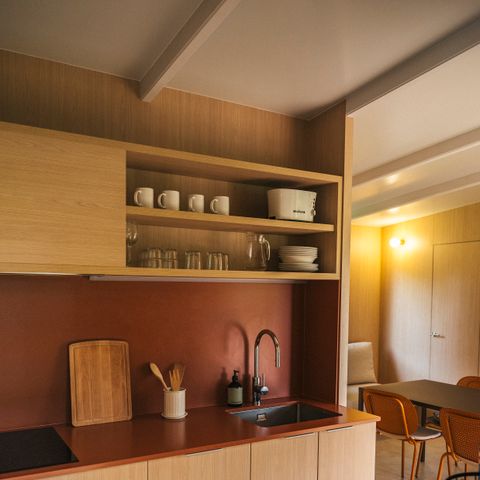 Stacaravan 2 personen - Mobil Home Gezin +