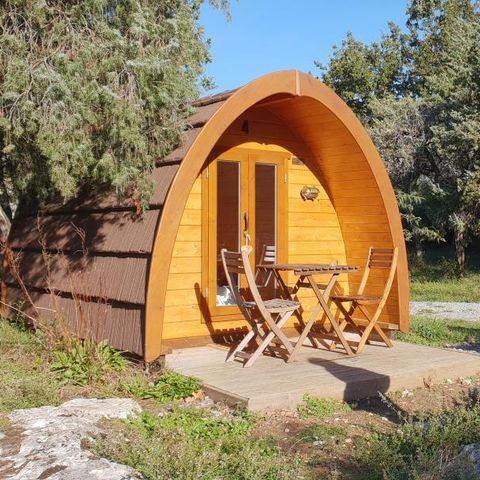 UNIEKE ACCOMMODATIE 2 personen - Le POD: de 100% natuurhut / met ontbijt / 2 personen inbegrepen / privé spa optioneel