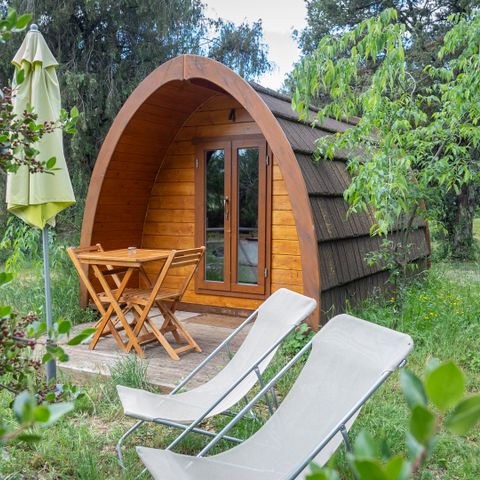 UNIEKE ACCOMMODATIE 2 personen - Le POD: de 100% natuurhut / met ontbijt / 2 personen inbegrepen / privé spa optioneel