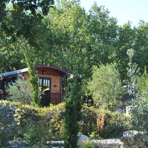 LODGE 5 personen - Roulotte (Familieverblijf) met airconditioning / zonder ontbijt / 5 pers inbegrepen / Privé spa optioneel