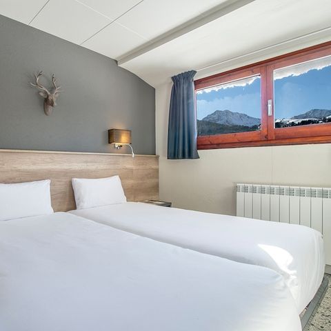 Hotelkamer 2 personen - Tweepersoonskamer - Uitzicht op de Bergen