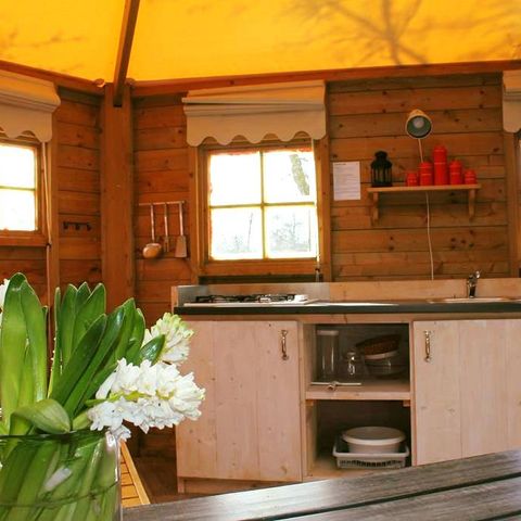 Bungalow 6 personen - Zweedse tenthuisjes