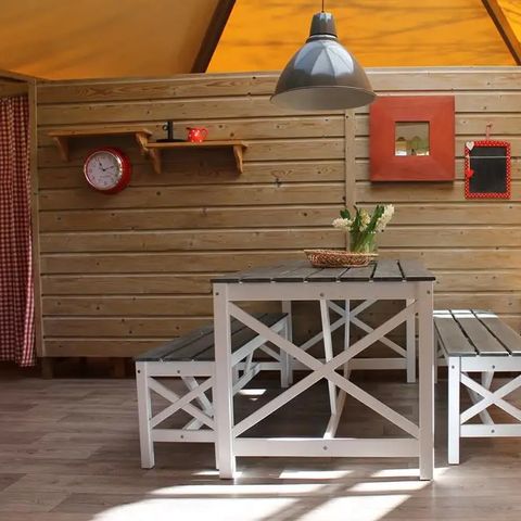 Bungalow 6 personen - Zweedse tenthuisjes