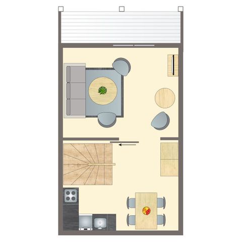 Bungalow 4 personen - 2-4B2