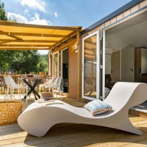 Stacaravan 4 personen - Cottage Cocoon 4p 2ch 2SdB airconditioning Premium