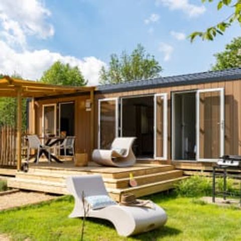 Stacaravan 4 personen - Cottage Cocoon 4p 2ch 2SdB airconditioning Premium
